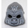 LEGO Dark Stone Gray Gorilla Mask with Gray Face and White Face Paint (13361 / 14046)