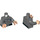 LEGO Gris pierre foncé Grand Moff Tarkin Minifig Torse (973 / 76382)