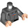 LEGO Dark Stone Gray Grand Moff Tarkin Torso (973 / 76382)
