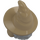 LEGO Dunkles Steingrau Haar mit Dunkel Beige Pointed Hut (68515)