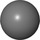 LEGO Dark Stone Gray Hard Plastic Ball 52mm (22119 / 23065)