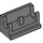 LEGO Dark Stone Gray Hinge 1 x 2 Base (3937)