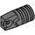 LEGO Dark Stone Gray Hinge Arm Locking with Single Finger and Axlehole (30552 / 53923)