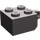 LEGO Dunkles Steingrau Scharnier Backstein 2 x 2 Verriegeln mit 1 Finger Vertikale (kein Achsloch) (30389)