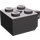 LEGO Gris pierre foncé Charnière Brique 2 x 2 Verrouillage avec 1 Finger Verticale avec trou d&#039;axe (30389 / 49714)