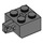 LEGO Dark Stone Gray Hinge Brick 2 x 2 Locking with 1 Finger Vertical with Axle Hole (30389 / 49714)