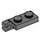 LEGO Dark Stone Gray Hinge Plate 1 x 2 Locking with Single Finger on End Vertical with Bottom Groove (44301)