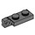 LEGO Dunkles Steingrau Scharnier Platte 1 x 2 Verriegeln mit Single Finger auf Ende Vertikale mit unterer Nut (44301)