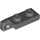 LEGO Dark Stone Gray Hinge Plate 1 x 2 Locking with Single Finger on End Vertical with Bottom Groove (44301)