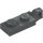 LEGO Dark Stone Gray Hinge Plate 1 x 2 Locking with Single Finger on End Vertical without Bottom Groove (44301 / 49715)