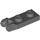 LEGO Dark Stone Gray Hinge Plate 1 x 2 with Locking Fingers without Groove (44302 / 54657)