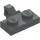 LEGO Dark Stone Gray Hinge Plate 1 x 2 with Vertical Locking Stub with Bottom Groove (44567 / 49716)