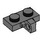 LEGO Dark Stone Gray Hinge Plate 1 x 2 with Vertical Locking Stub with Bottom Groove (44567 / 49716)