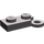 LEGO Dark Stone Gray Hinge Plate 1 x 4 Base (2429)