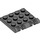 LEGO Dark Stone Gray Hinge Plate 4 x 4 Locking (44570 / 50337)