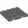LEGO Dark Stone Gray Hinge Plate 4 x 4 Locking (44570 / 50337)