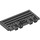 LEGO Dark Stone Gray Hinge Train Gate 2 x 4 Locking Dual 2 Stubs with Rear Reinforcements (44569 / 52526)