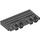 LEGO Dark Stone Gray Hinge Train Gate 2 x 4 Locking Dual 2 Stubs without Rear Reinforcements (92092)