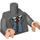 LEGO Dark Stone Gray Jacob Kowalski Minifig Torso (973 / 88585)