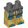 LEGO Dark Stone Gray King Halbert Minifigure Hips and Pearl Gold Legs (3815 / 24270)