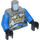 LEGO Dark Stone Gray King&#039;s Lion Knight with Armour Torso (973 / 76382)