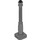 LEGO Dark Stone Gray Lamp Post 2 x 2 x 7 with 6 Base Grooves (2039)