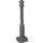 LEGO Dark Stone Gray Lamp Post 2 x 2 x 7 with 6 Base Grooves (2039)