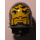 LEGO Dark Stone Gray Large Figure Head with Rascus Pattern (48820)