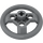 LEGO Dark Stone Gray Large Steering Wheel (2741)