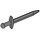 LEGO Dark Stone Gray Long Sword with Thin Crossguard (98370)