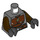 LEGO Donker Steengrijs Mandalorian Warrior Torso met Dark Brown Armen (973 / 76382)