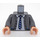 LEGO Donker steengrijs Michael Hoek Minifiguur Torso (973 / 76382)