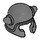 LEGO Dark Stone Gray Microfigure Viking Helmet with Horns (94162)