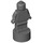 LEGO Dunkles Steingrau Minifig Statuette (53017 / 90398)