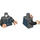 LEGO Donker Steengrijs Minifig Torso (973 / 76382)