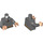 LEGO Donker Steengrijs Minifig Torso (973 / 76382)