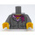 LEGO Mørk stengrå Minifig Torso (973 / 76382)