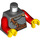 LEGO Dunkles Steingrau Minifig Torso Assembly mit Kette Armor Dekoration (76382 / 88585)