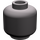LEGO Dark Stone Gray Minifigure Head (Recessed Solid Stud) (3274 / 3626)