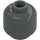 LEGO Dark Stone Gray Minifigure Head (Safety Stud) (3626 / 88475)