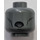 LEGO Dark Stone Gray Minifigure Head with No Eyes and Open Mouth (Safety Stud) (3626 / 92827)