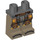LEGO Donker Steengrijs Minifigure Heupen en benen met Decoratie (3815 / 93172)