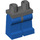 LEGO Donker Steengrijs Minifigure Heupen met Blauw Poten (73200 / 88584)