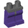 LEGO Dark Stone Gray Minifigure Hips with Dark Purple Legs (73200 / 88584)