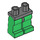 LEGO Gris pierre foncé Minifigure Les hanches avec Green Jambes (30464 / 73200)