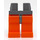 LEGO Dark Stone Gray Minifigure Hips with Orange Legs (3815 / 73200)