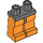 LEGO Donker Steengrijs Minifigure Heupen met Oranje Poten (3815 / 73200)