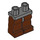 LEGO Dunkles Steingrau Minifigure Hüften mit Reddish Brown Beine (73200 / 88584)