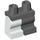 LEGO Donker Steengrijs Minifigure Medium Poten met Rechtsaf Been in Plaster Cast (37364 / 107007)