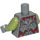 LEGO Dark Stone Gray Moria Orc - Olive Green Torso (973 / 76382)